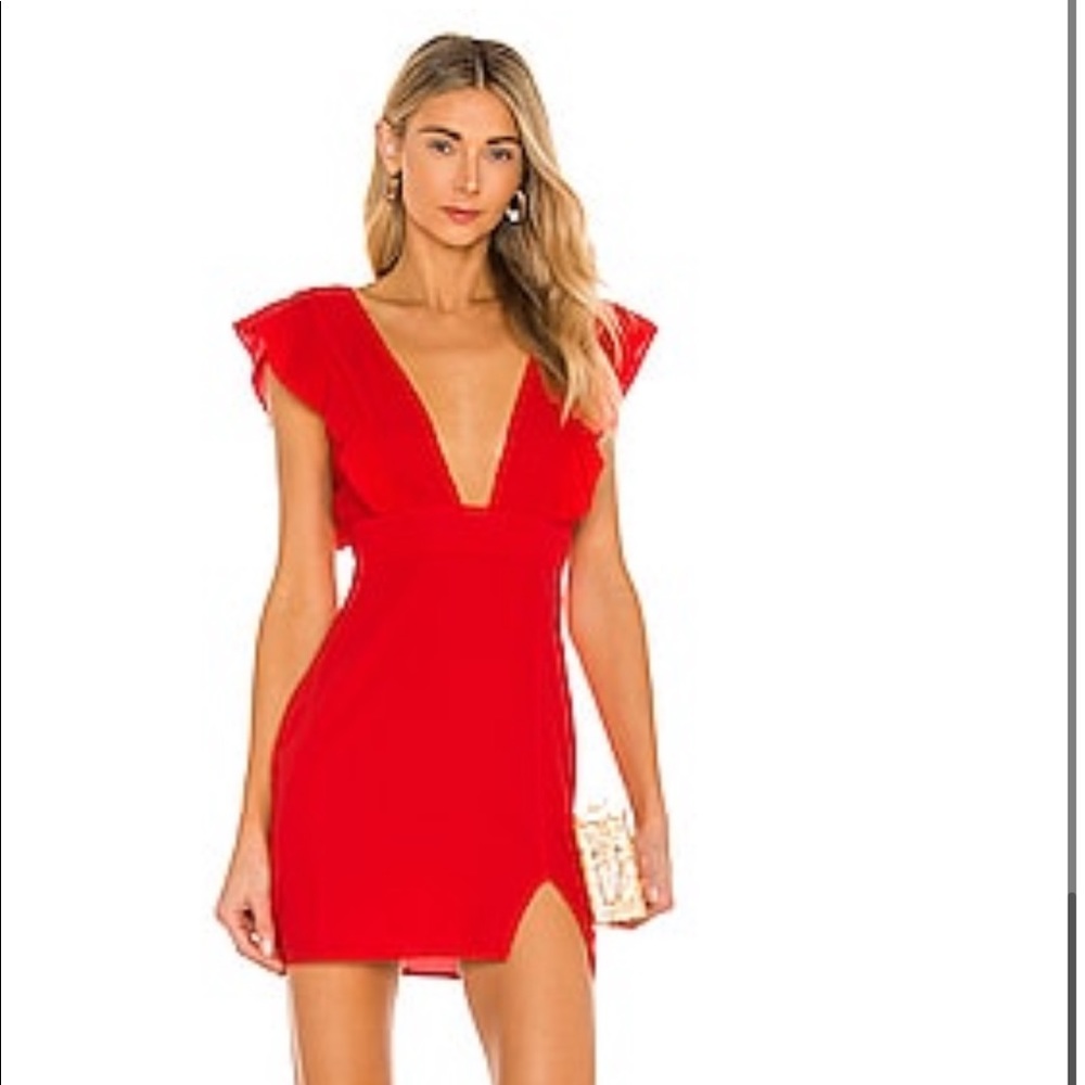 Revolve Harlow Mini Dress in Red